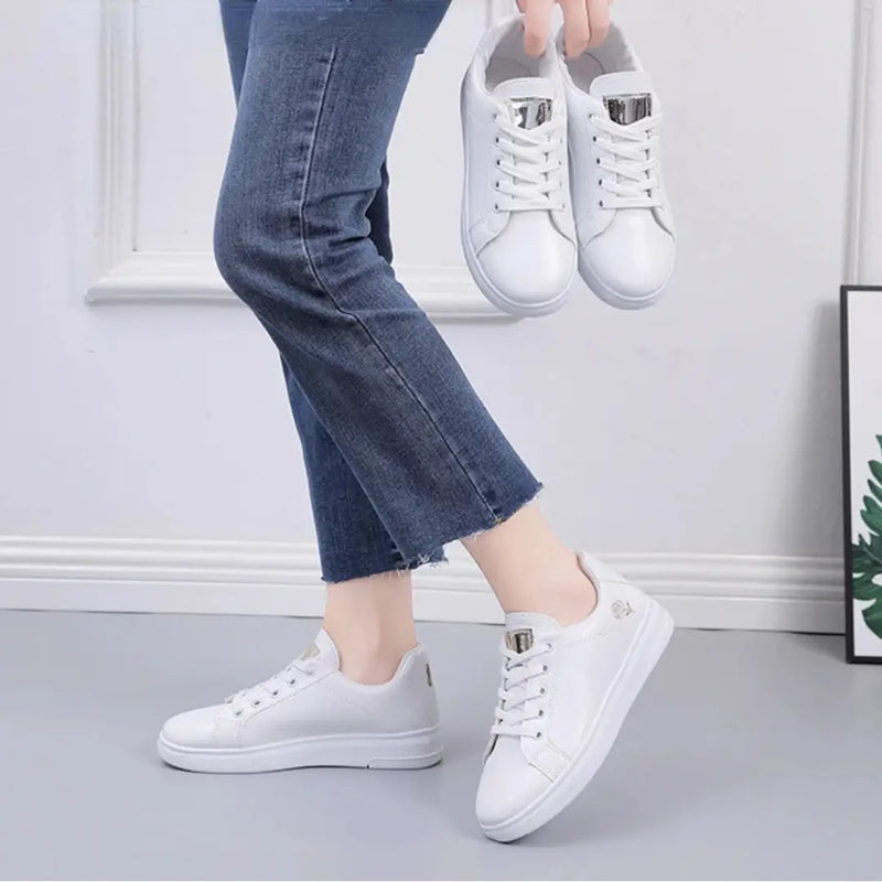 Tênis Branco Casual Feminino Ortopédico - Maisa - Compre hoje com 43% de desconto