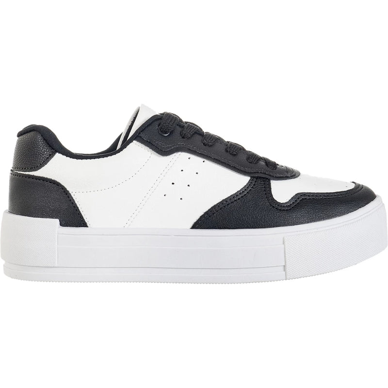 Tenis Casual Branco Feminino Retrocore Com Recortes Retrô Neutro Confortável Lançamento Original Moda Gigil