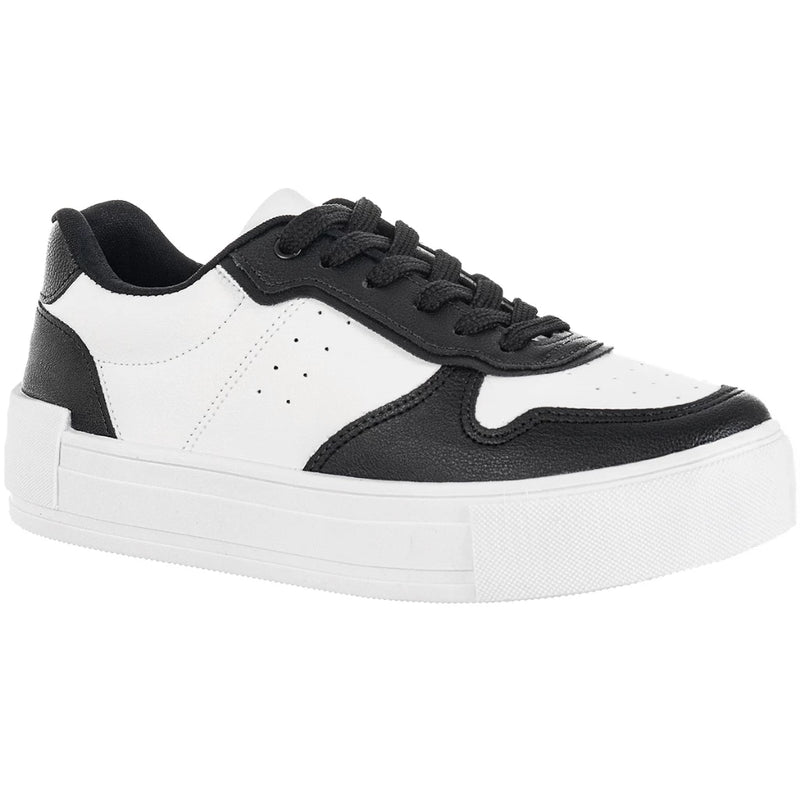Tenis Casual Branco Feminino Retrocore Com Recortes Retrô Neutro Confortável Lançamento Original Moda Gigil